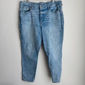 Old Navy High-Rise OG Straight Leg Denim Jeans Women's size 18 Light wash